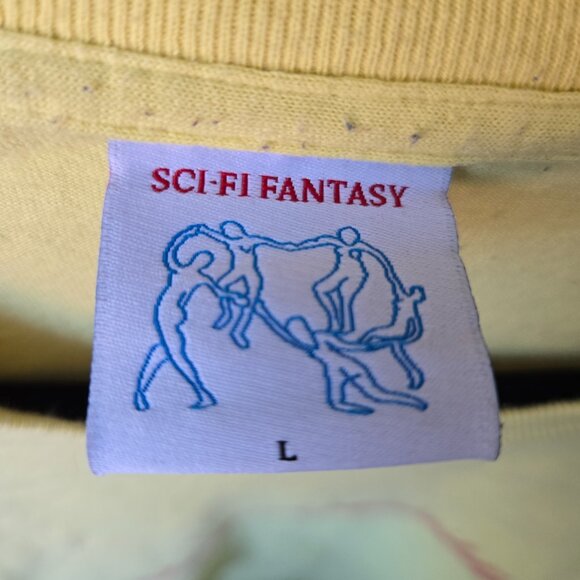 Yellow Sci-Fi Fantasy tee - Picture 2 of 3